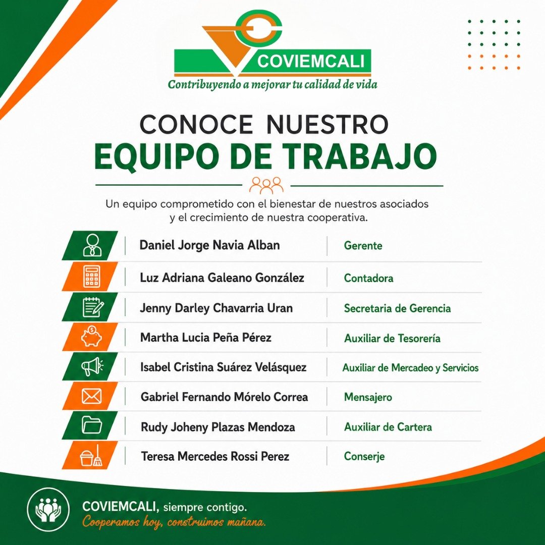 Equipo de colaboradores de COVIEMCALI